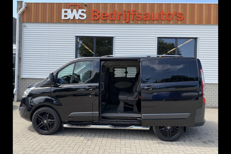 Ford Transit Custom Tourneo 310 2.0 TDCI 130pk L1H1 Titanium / vaste prijs rijklaar € 19.950 incl btw / euro 6 / zwart metallic / airco / cruise / navigatie / trekhaak / camera / isofix !