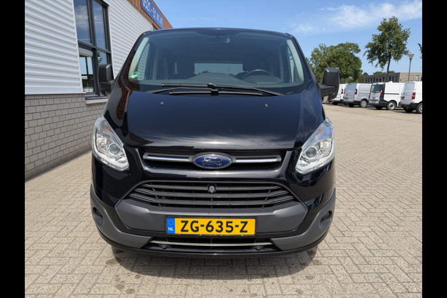 Ford Transit Custom Tourneo 310 2.0 TDCI 130pk L1H1 Titanium / vaste prijs rijklaar € 19.950 incl btw / euro 6 / zwart metallic / airco / cruise / navigatie / trekhaak / camera / isofix !