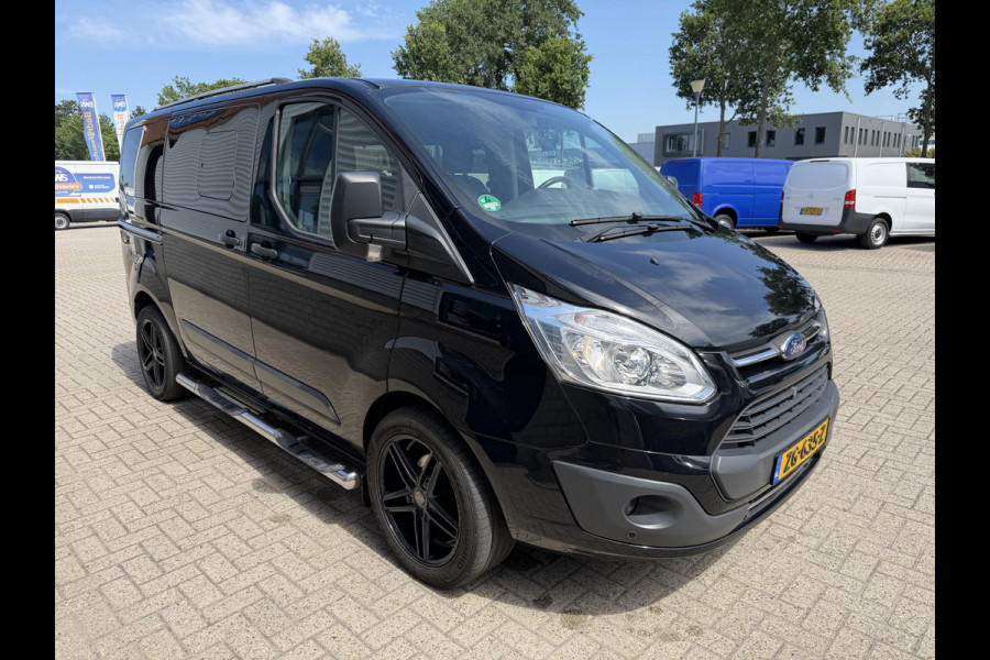 Ford Transit Custom Tourneo 310 2.0 TDCI 130pk L1H1 Titanium / vaste prijs rijklaar € 19.950 incl btw / euro 6 / zwart metallic / airco / cruise / navigatie / trekhaak / camera / isofix !