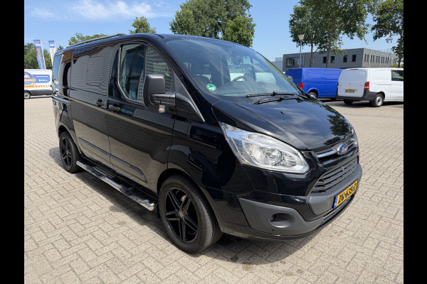 Ford Transit Custom Tourneo 310 2.0 TDCI 130pk L1H1 Titanium / vaste prijs rijklaar € 19.950 incl btw / euro 6 / zwart metallic / airco / cruise / navigatie / trekhaak / camera / isofix !