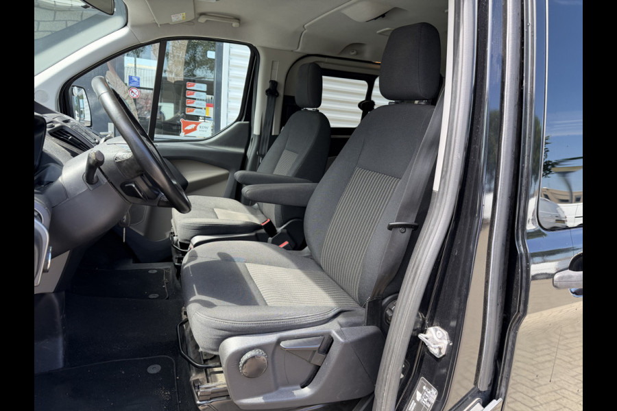 Ford Transit Custom Tourneo 310 2.0 TDCI 130pk L1H1 Titanium / vaste prijs rijklaar € 19.950 incl btw / euro 6 / zwart metallic / airco / cruise / navigatie / trekhaak / camera / isofix !