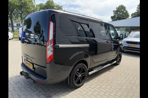 Ford Transit Custom Tourneo 310 2.0 TDCI 130pk L1H1 Titanium / vaste prijs rijklaar € 19.950 incl btw / euro 6 / zwart metallic / airco / cruise / navigatie / trekhaak / camera / isofix !