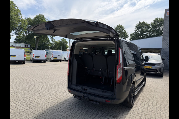 Ford Transit Custom Tourneo 310 2.0 TDCI 130pk L1H1 Titanium / vaste prijs rijklaar € 19.950 incl btw / euro 6 / zwart metallic / airco / cruise / navigatie / trekhaak / camera / isofix !