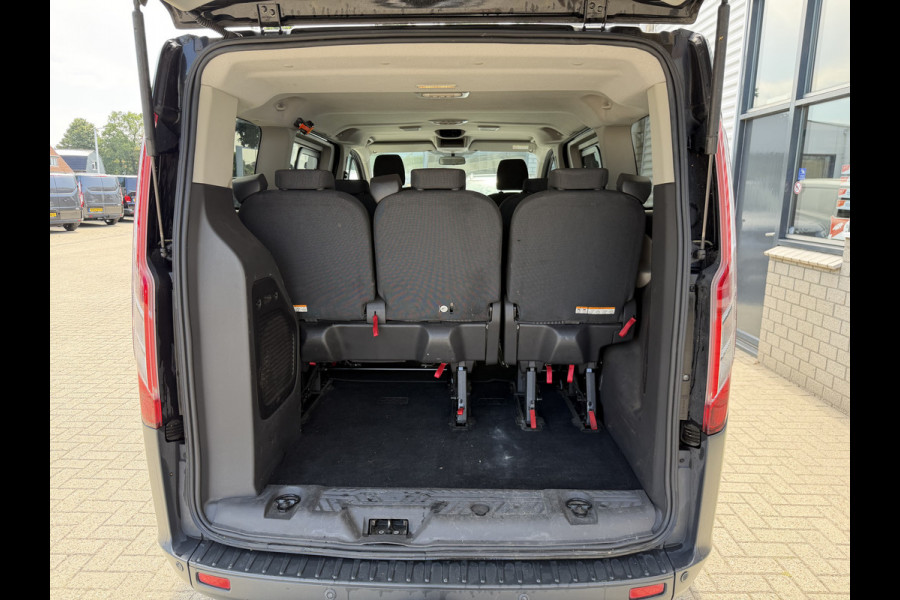 Ford Transit Custom Tourneo 310 2.0 TDCI 130pk L1H1 Titanium / vaste prijs rijklaar € 19.950 incl btw / euro 6 / zwart metallic / airco / cruise / navigatie / trekhaak / camera / isofix !