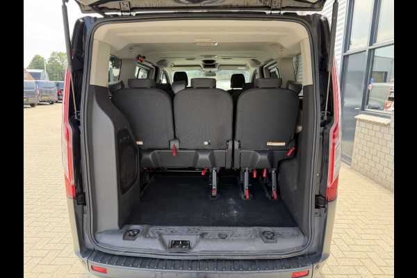 Ford Transit Custom Tourneo 310 2.0 TDCI 130pk L1H1 Titanium / vaste prijs rijklaar € 19.950 incl btw / euro 6 / zwart metallic / airco / cruise / navigatie / trekhaak / camera / isofix !