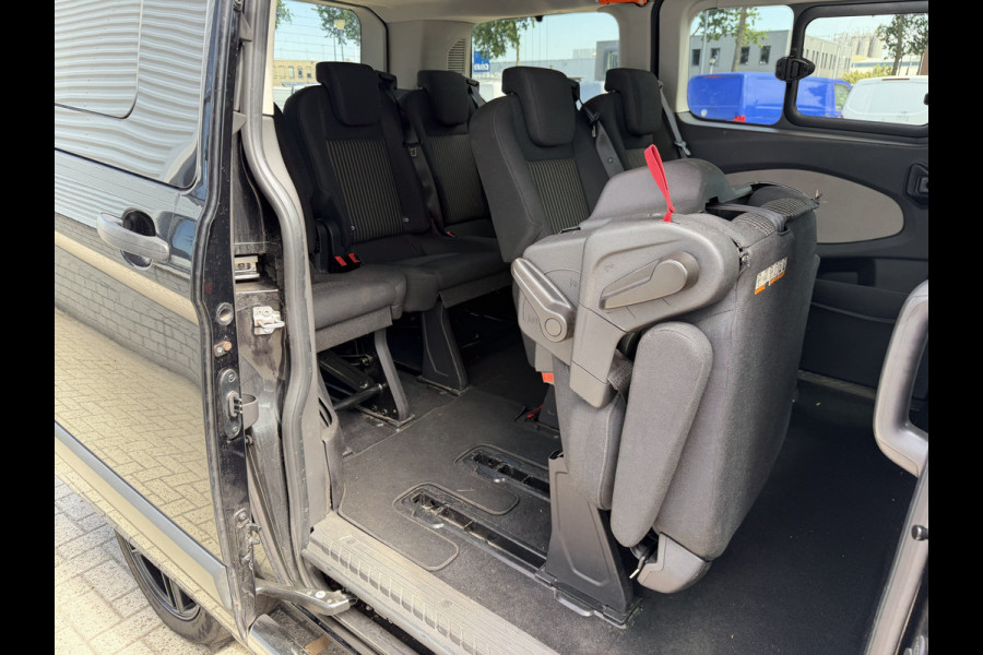 Ford Transit Custom Tourneo 310 2.0 TDCI 130pk L1H1 Titanium / vaste prijs rijklaar € 19.950 incl btw / euro 6 / zwart metallic / airco / cruise / navigatie / trekhaak / camera / isofix !