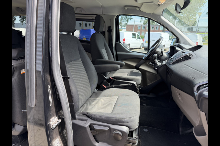 Ford Transit Custom Tourneo 310 2.0 TDCI 130pk L1H1 Titanium / vaste prijs rijklaar € 19.950 incl btw / euro 6 / zwart metallic / airco / cruise / navigatie / trekhaak / camera / isofix !