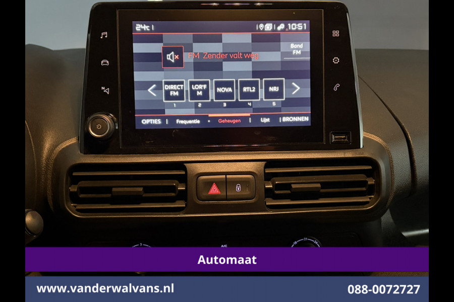 Citroën Berlingo 1.2 PureTech 130pk Automaat Benzine L1H1 Euro6 Airco | 3-Zits | Camera | Apple Carplay Cruisecontrol, Android Auto, Dakdragers, Parkeersensoren