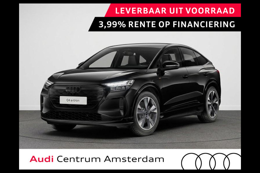 Audi Q4 e-tron S edition e-tron 82 kWh 286 pk | Glazen panoramadak | Trekhaak | Techniekpakket plus | Optiekpakket zwart-glanzend |