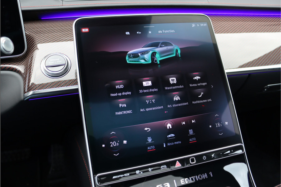 Mercedes-Benz S-Klasse AMG 63 S E Performance 'Edition 1' | 802pk | Keramisch | Burmester High End | Chauffeurspakket | Massage V+A | Entertainmentpakket Achter | Achterasbesturing | Stoelventilatie V+A | Vlakkenverwarming | Zonweringspakket |
