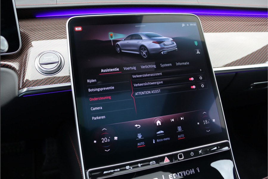 Mercedes-Benz S-Klasse AMG 63 S E Performance 'Edition 1' | 802pk | Keramisch | Burmester High End | Chauffeurspakket | Massage V+A | Entertainmentpakket Achter | Achterasbesturing | Stoelventilatie V+A | Vlakkenverwarming | Zonweringspakket |
