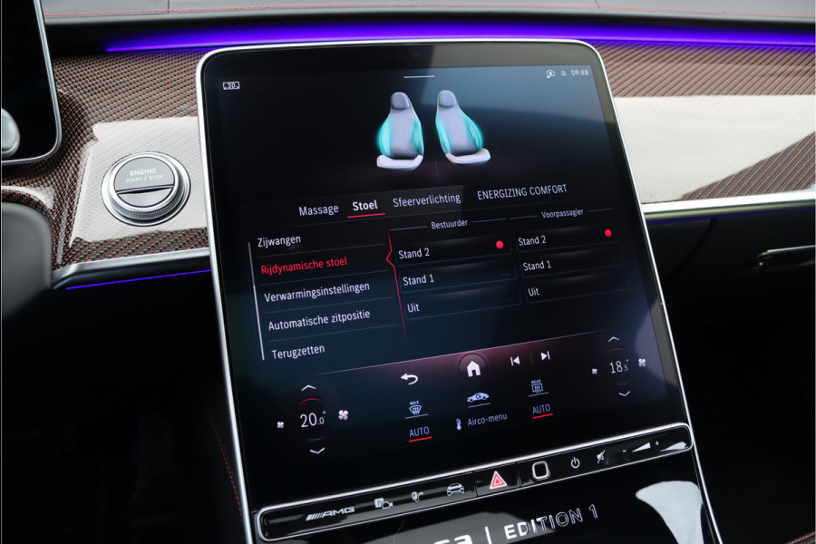 Mercedes-Benz S-Klasse AMG 63 S E Performance 'Edition 1' | 802pk | Keramisch | Burmester High End | Chauffeurspakket | Massage V+A | Entertainmentpakket Achter | Achterasbesturing | Stoelventilatie V+A | Vlakkenverwarming | Zonweringspakket |
