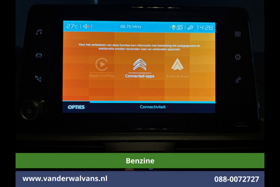 Citroën Berlingo 1.2 PureTech 130pk Automaat Benzine L1H1 Euro6 Airco | 3-Zits | Camera | Apple Carplay Android Auto, Cruisecontrol, Parkeersensoren