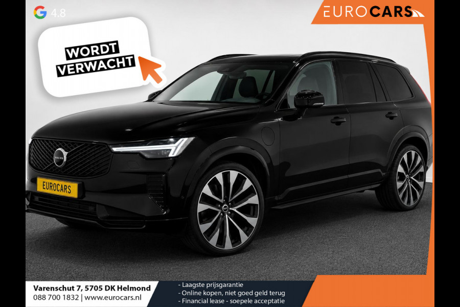Volvo XC90 2.0 T8 Plug-in hybrid AWD Ultra Dark Panoramadak Navigatie Apple Carplay Android Auto 360 camera Parkeerhulp Adaptive Cruise Control Verwarmde en geventileerde voorstoelen Head-up-display Harman Kardon Premium Sound Memory stoelen met massagefunctie Climate Control Matrix-ledkoplampen