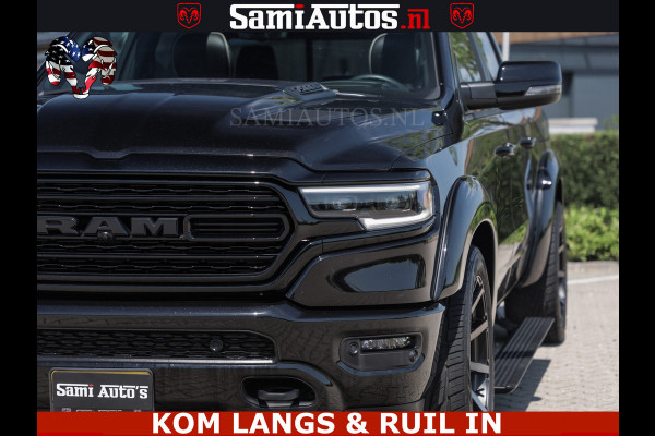 Dodge Ram LIMITED HULK | 5.7 V8 402PK HEMI | RAM VOL | HUD | LUCHTVERING | PANO | MWK KLEP | DC | 5 PERS | CREW CAB | DUBBELE CABINE | GRIJSKENETEKN | MEEST COMFORTABELE BEDRIJFSAUTO | | De specialist in Amerikaanse pick‑ups in Nederland en Europa.