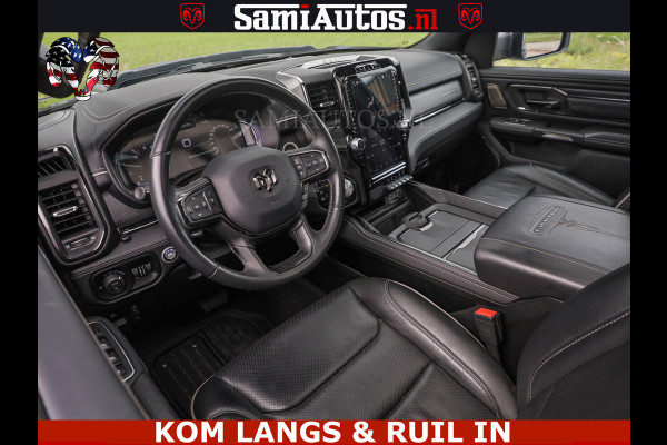 Dodge Ram LIMITED HULK | 5.7 V8 402PK HEMI | RAM VOL | HUD | LUCHTVERING | PANO | MWK KLEP | DC | 5 PERS | CREW CAB | DUBBELE CABINE | GRIJSKENETEKN | MEEST COMFORTABELE BEDRIJFSAUTO | | De specialist in Amerikaanse pick‑ups in Nederland en Europa.