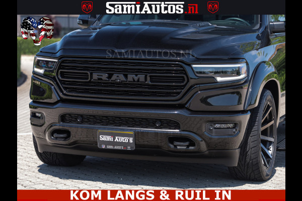 Dodge Ram LIMITED HULK | 5.7 V8 402PK HEMI | RAM VOL | HUD | LUCHTVERING | PANO | MWK KLEP | DC | 5 PERS | CREW CAB | DUBBELE CABINE | GRIJSKENETEKN | MEEST COMFORTABELE BEDRIJFSAUTO | | De specialist in Amerikaanse pick‑ups in Nederland en Europa.