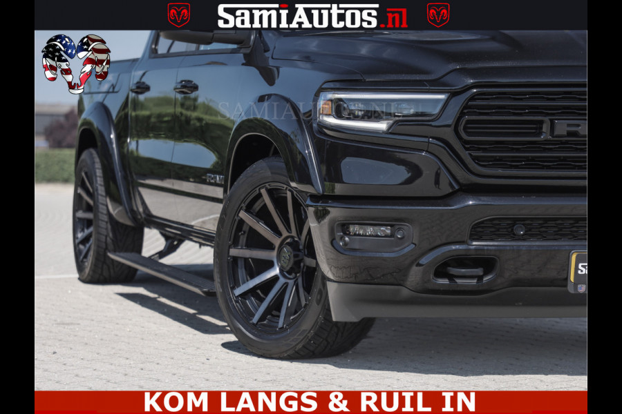 Dodge Ram LIMITED HULK | 5.7 V8 402PK HEMI | RAM VOL | HUD | LUCHTVERING | PANO | MWK KLEP | DC | 5 PERS | CREW CAB | DUBBELE CABINE | GRIJSKENETEKN | MEEST COMFORTABELE BEDRIJFSAUTO | | De specialist in Amerikaanse pick‑ups in Nederland en Europa.