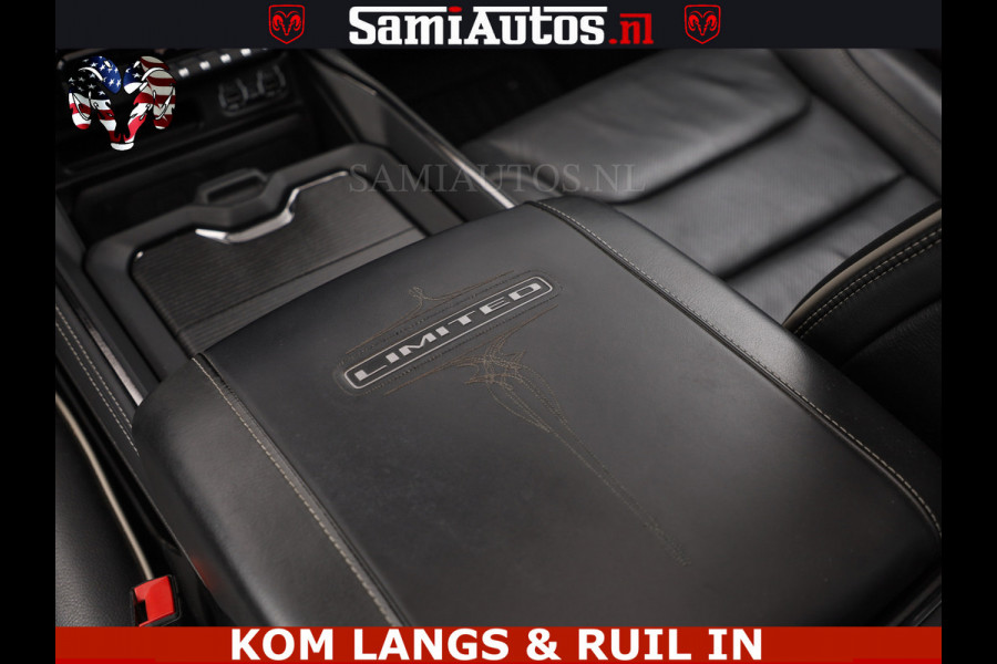 Dodge Ram LIMITED HULK | 5.7 V8 402PK HEMI | RAM VOL | HUD | LUCHTVERING | PANO | MWK KLEP | DC | 5 PERS | CREW CAB | DUBBELE CABINE | GRIJSKENETEKN | MEEST COMFORTABELE BEDRIJFSAUTO | | De specialist in Amerikaanse pick‑ups in Nederland en Europa.