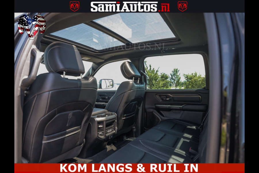 Dodge Ram LIMITED HULK | 5.7 V8 402PK HEMI | RAM VOL | HUD | LUCHTVERING | PANO | MWK KLEP | DC | 5 PERS | CREW CAB | DUBBELE CABINE | GRIJSKENETEKN | MEEST COMFORTABELE BEDRIJFSAUTO | | De specialist in Amerikaanse pick‑ups in Nederland en Europa.