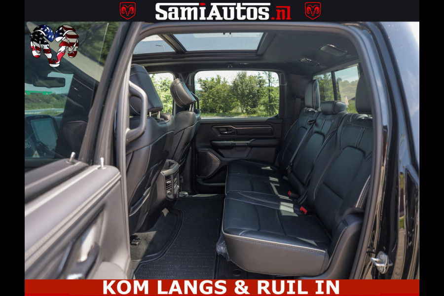 Dodge Ram LIMITED HULK | 5.7 V8 402PK HEMI | RAM VOL | HUD | LUCHTVERING | PANO | MWK KLEP | DC | 5 PERS | CREW CAB | DUBBELE CABINE | GRIJSKENETEKN | MEEST COMFORTABELE BEDRIJFSAUTO | | De specialist in Amerikaanse pick‑ups in Nederland en Europa.