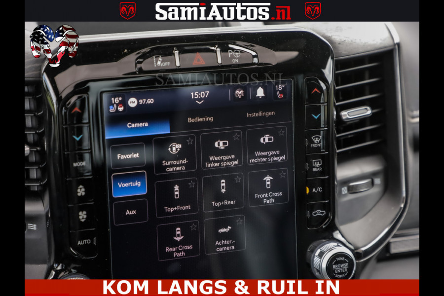 Dodge Ram LIMITED HULK | 5.7 V8 402PK HEMI | RAM VOL | HUD | LUCHTVERING | PANO | MWK KLEP | DC | 5 PERS | CREW CAB | DUBBELE CABINE | GRIJSKENETEKN | MEEST COMFORTABELE BEDRIJFSAUTO | | De specialist in Amerikaanse pick‑ups in Nederland en Europa.