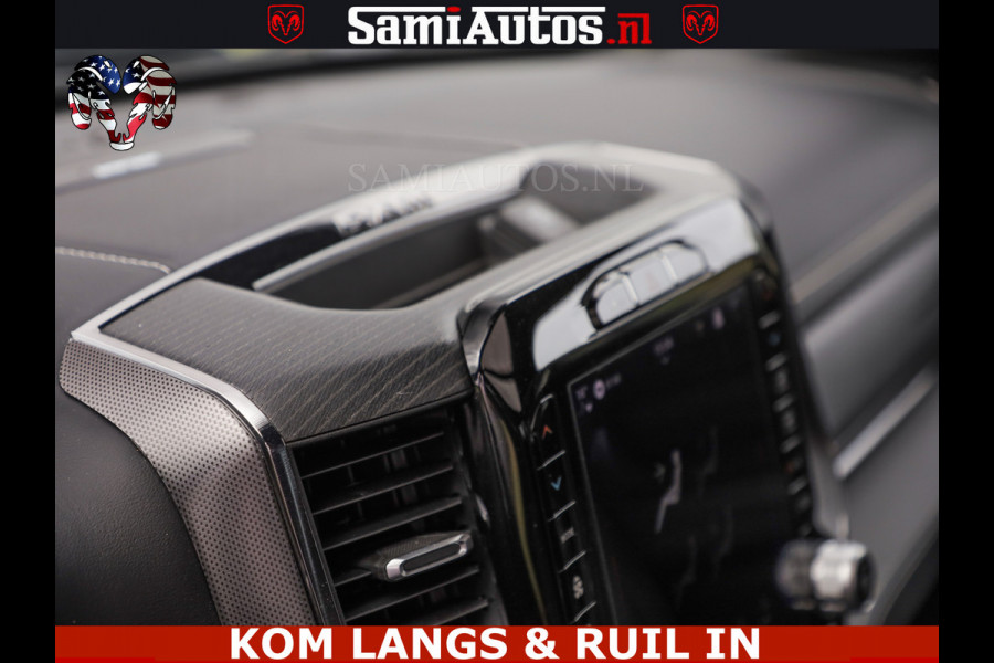 Dodge Ram LIMITED HULK | 5.7 V8 402PK HEMI | RAM VOL | HUD | LUCHTVERING | PANO | MWK KLEP | DC | 5 PERS | CREW CAB | DUBBELE CABINE | GRIJSKENETEKN | MEEST COMFORTABELE BEDRIJFSAUTO | | De specialist in Amerikaanse pick‑ups in Nederland en Europa.