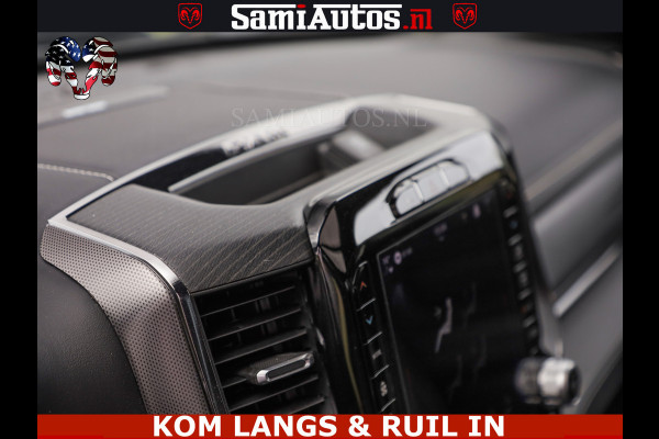 Dodge Ram LIMITED HULK | 5.7 V8 402PK HEMI | RAM VOL | HUD | LUCHTVERING | PANO | MWK KLEP | DC | 5 PERS | CREW CAB | DUBBELE CABINE | GRIJSKENETEKN | MEEST COMFORTABELE BEDRIJFSAUTO | | De specialist in Amerikaanse pick‑ups in Nederland en Europa.