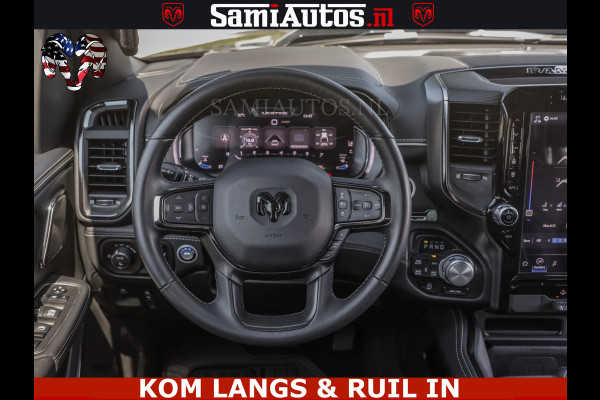 Dodge Ram LIMITED HULK | 5.7 V8 402PK HEMI | RAM VOL | HUD | LUCHTVERING | PANO | MWK KLEP | DC | 5 PERS | CREW CAB | DUBBELE CABINE | GRIJSKENETEKN | MEEST COMFORTABELE BEDRIJFSAUTO | | De specialist in Amerikaanse pick‑ups in Nederland en Europa.