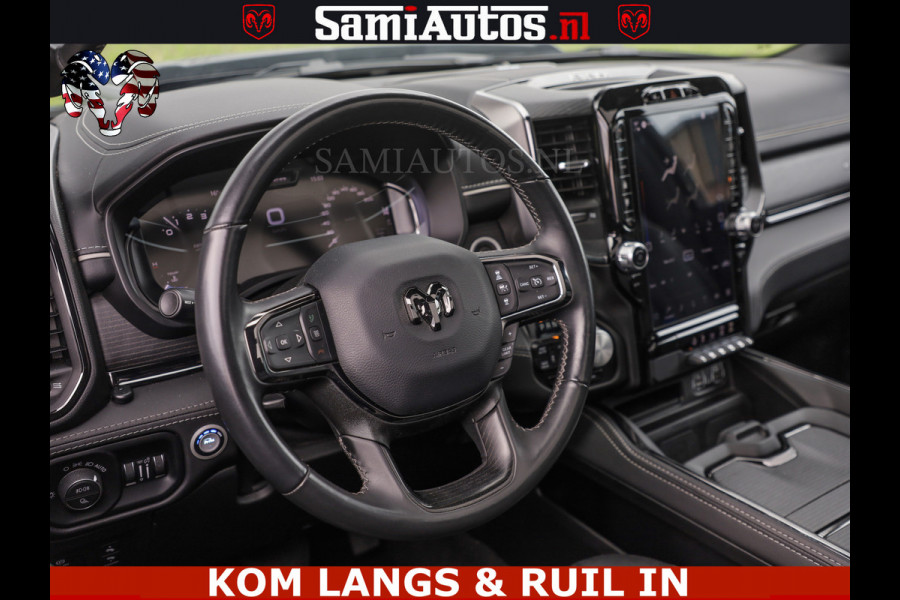 Dodge Ram LIMITED HULK | 5.7 V8 402PK HEMI | RAM VOL | HUD | LUCHTVERING | PANO | MWK KLEP | DC | 5 PERS | CREW CAB | DUBBELE CABINE | GRIJSKENETEKN | MEEST COMFORTABELE BEDRIJFSAUTO | | De specialist in Amerikaanse pick‑ups in Nederland en Europa.