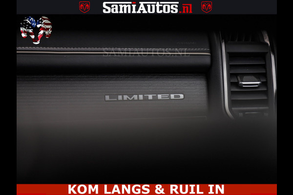 Dodge Ram LIMITED HULK | 5.7 V8 402PK HEMI | RAM VOL | HUD | LUCHTVERING | PANO | MWK KLEP | DC | 5 PERS | CREW CAB | DUBBELE CABINE | GRIJSKENETEKN | MEEST COMFORTABELE BEDRIJFSAUTO | | De specialist in Amerikaanse pick‑ups in Nederland en Europa.