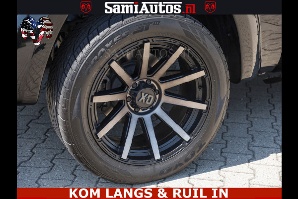 Dodge Ram LIMITED HULK | 5.7 V8 402PK HEMI | RAM VOL | HUD | LUCHTVERING | PANO | MWK KLEP | DC | 5 PERS | CREW CAB | DUBBELE CABINE | GRIJSKENETEKN | MEEST COMFORTABELE BEDRIJFSAUTO | | De specialist in Amerikaanse pick‑ups in Nederland en Europa.