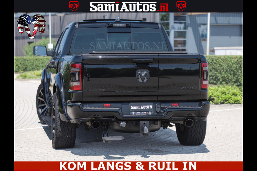 Dodge Ram LIMITED HULK | 5.7 V8 402PK HEMI | RAM VOL | HUD | LUCHTVERING | PANO | MWK KLEP | DC | 5 PERS | CREW CAB | DUBBELE CABINE | GRIJSKENETEKN | MEEST COMFORTABELE BEDRIJFSAUTO | | De specialist in Amerikaanse pick‑ups in Nederland en Europa.