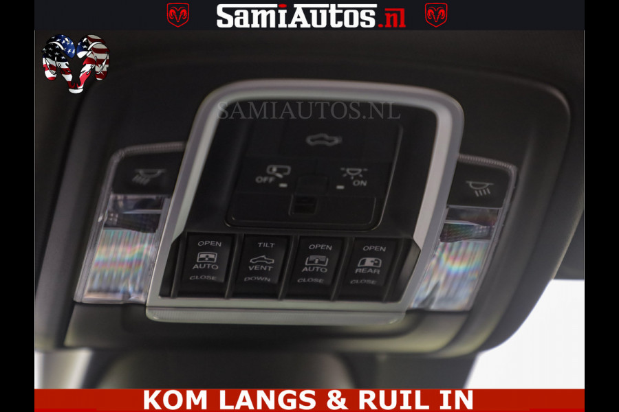 Dodge Ram LIMITED HULK | 5.7 V8 402PK HEMI | RAM VOL | HUD | LUCHTVERING | PANO | MWK KLEP | DC | 5 PERS | CREW CAB | DUBBELE CABINE | GRIJSKENETEKN | MEEST COMFORTABELE BEDRIJFSAUTO | | De specialist in Amerikaanse pick‑ups in Nederland en Europa.