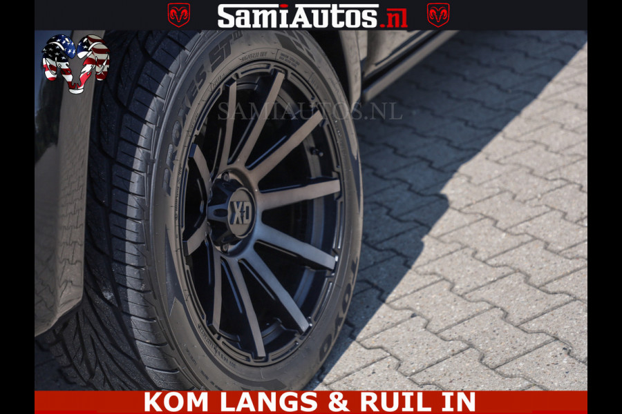 Dodge Ram LIMITED HULK | 5.7 V8 402PK HEMI | RAM VOL | HUD | LUCHTVERING | PANO | MWK KLEP | DC | 5 PERS | CREW CAB | DUBBELE CABINE | GRIJSKENETEKN | MEEST COMFORTABELE BEDRIJFSAUTO | | De specialist in Amerikaanse pick‑ups in Nederland en Europa.