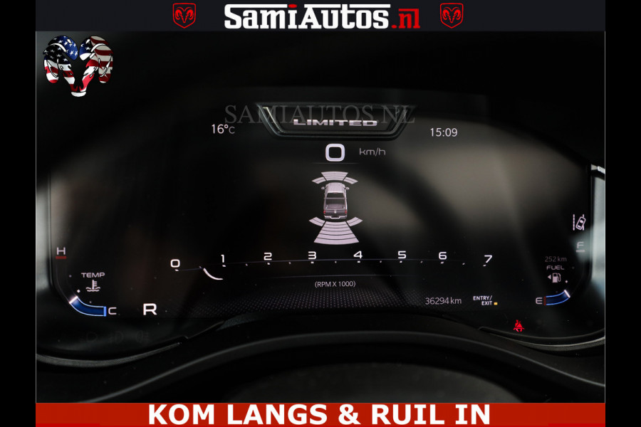 Dodge Ram LIMITED HULK | 5.7 V8 402PK HEMI | RAM VOL | HUD | LUCHTVERING | PANO | MWK KLEP | DC | 5 PERS | CREW CAB | DUBBELE CABINE | GRIJSKENETEKN | MEEST COMFORTABELE BEDRIJFSAUTO | | De specialist in Amerikaanse pick‑ups in Nederland en Europa.