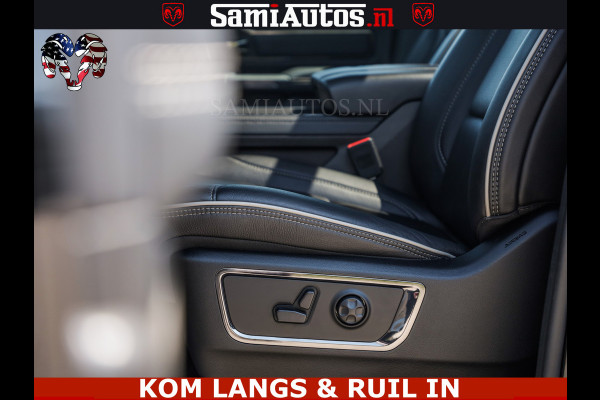 Dodge Ram LIMITED HULK | 5.7 V8 402PK HEMI | RAM VOL | HUD | LUCHTVERING | PANO | MWK KLEP | DC | 5 PERS | CREW CAB | DUBBELE CABINE | GRIJSKENETEKN | MEEST COMFORTABELE BEDRIJFSAUTO | | De specialist in Amerikaanse pick‑ups in Nederland en Europa.