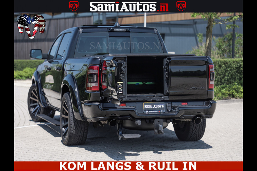 Dodge Ram LIMITED HULK | 5.7 V8 402PK HEMI | RAM VOL | HUD | LUCHTVERING | PANO | MWK KLEP | DC | 5 PERS | CREW CAB | DUBBELE CABINE | GRIJSKENETEKN | MEEST COMFORTABELE BEDRIJFSAUTO | | De specialist in Amerikaanse pick‑ups in Nederland en Europa.