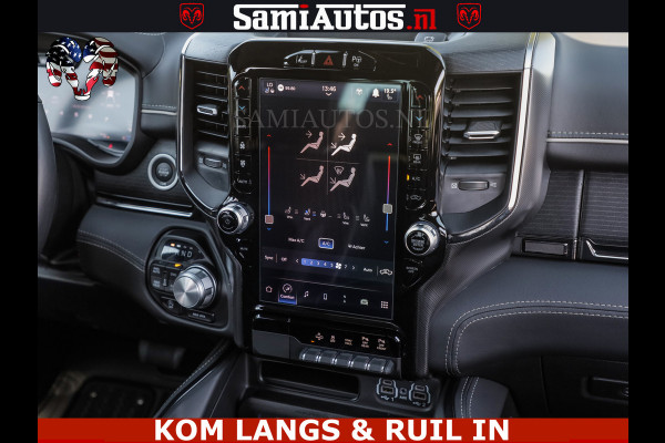 Dodge Ram LIMITED HULK | 5.7 V8 402PK HEMI | RAM VOL | HUD | LUCHTVERING | PANO | MWK KLEP | DC | 5 PERS | CREW CAB | DUBBELE CABINE | GRIJSKENETEKN | MEEST COMFORTABELE BEDRIJFSAUTO | | De specialist in Amerikaanse pick‑ups in Nederland en Europa.