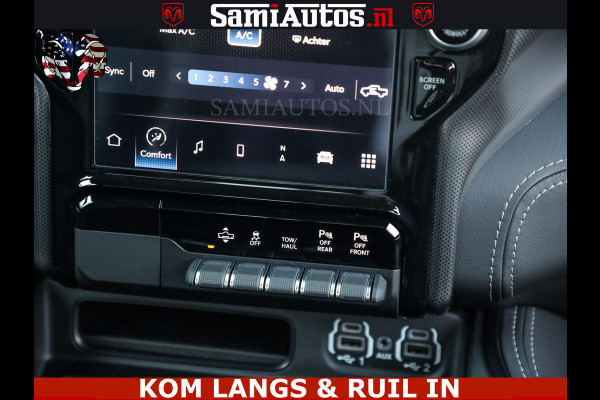 Dodge Ram LIMITED HULK | 5.7 V8 402PK HEMI | RAM VOL | HUD | LUCHTVERING | PANO | MWK KLEP | DC | 5 PERS | CREW CAB | DUBBELE CABINE | GRIJSKENETEKN | MEEST COMFORTABELE BEDRIJFSAUTO | | De specialist in Amerikaanse pick‑ups in Nederland en Europa.