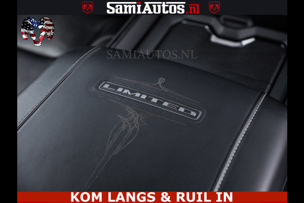 Dodge Ram LIMITED HULK | 5.7 V8 402PK HEMI | RAM VOL | HUD | LUCHTVERING | PANO | MWK KLEP | DC | 5 PERS | CREW CAB | DUBBELE CABINE | GRIJSKENETEKN | MEEST COMFORTABELE BEDRIJFSAUTO | | De specialist in Amerikaanse pick‑ups in Nederland en Europa.