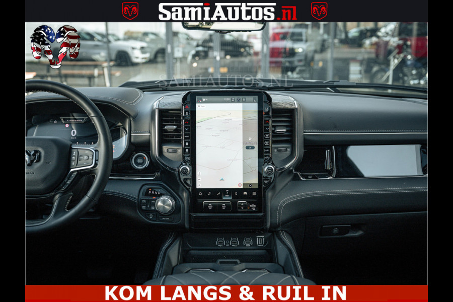Dodge Ram LIMITED H.O 540PK 706Nm | Massage + Full Option | De Meest Luxe en Volle Pick-Up in zijn Klasse | Comfortabele Dubbele Cabine met Royale 5 Zitplaatsen | BPM vrij | Nu Leverbaar uit Voorraad | Voorraad Nr 2336 - 7700 | De specialist in Amerikaanse pick‑ups in Nederland en Europa.