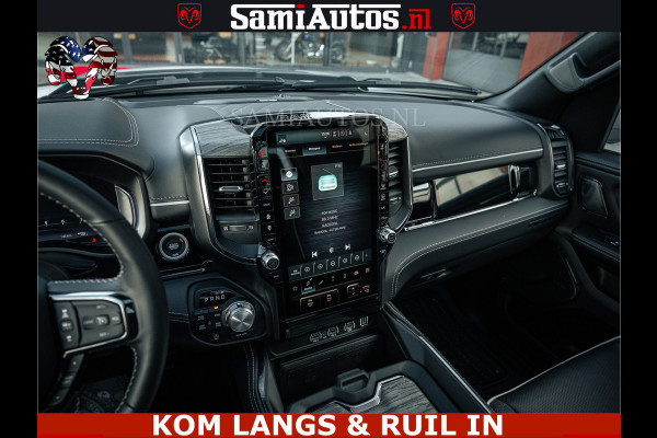 Dodge Ram LIMITED H.O 540PK 706Nm | Massage + Full Option | De Meest Luxe en Volle Pick-Up in zijn Klasse | Comfortabele Dubbele Cabine met Royale 5 Zitplaatsen | BPM vrij | Nu Leverbaar uit Voorraad | Voorraad Nr 2336 - 7700 | De specialist in Amerikaanse pick‑ups in Nederland en Europa.