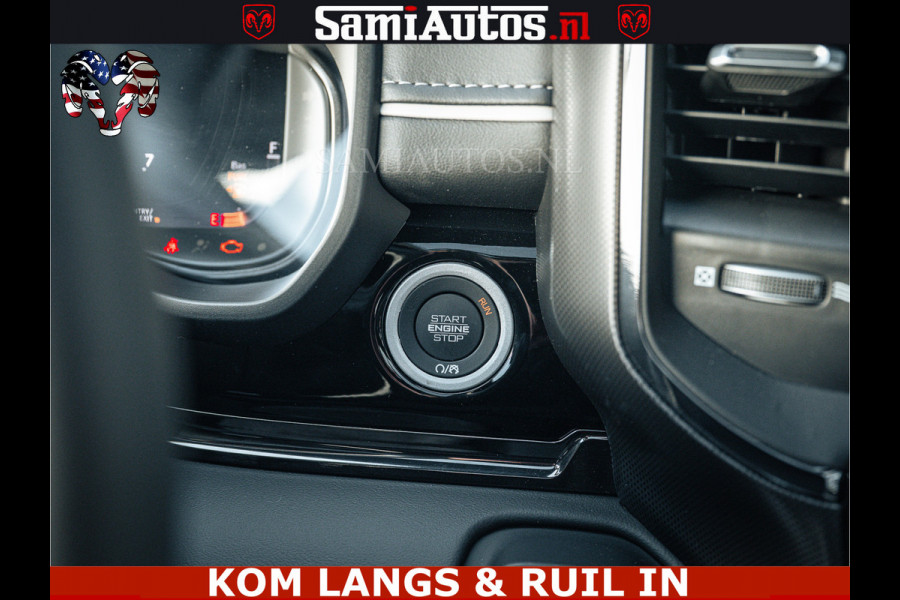 Dodge Ram LIMITED H.O 540PK 706Nm | Massage + Full Option | De Meest Luxe en Volle Pick-Up in zijn Klasse | Comfortabele Dubbele Cabine met Royale 5 Zitplaatsen | BPM vrij | Nu Leverbaar uit Voorraad | Voorraad Nr 2336 - 7700 | De specialist in Amerikaanse pick‑ups in Nederland en Europa.