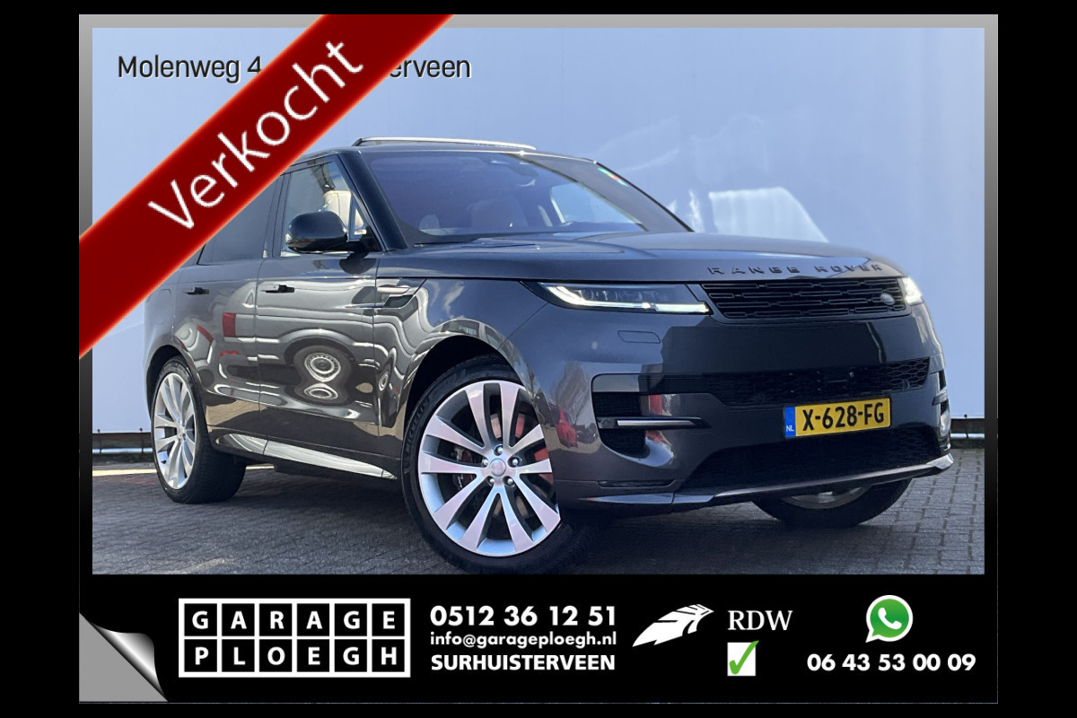 Land Rover Range Rover Sport 3.0 P440e Dynamic HSE HUD Pano Meridian Memory Leer 360Cam Trekhaak BOMVOL!