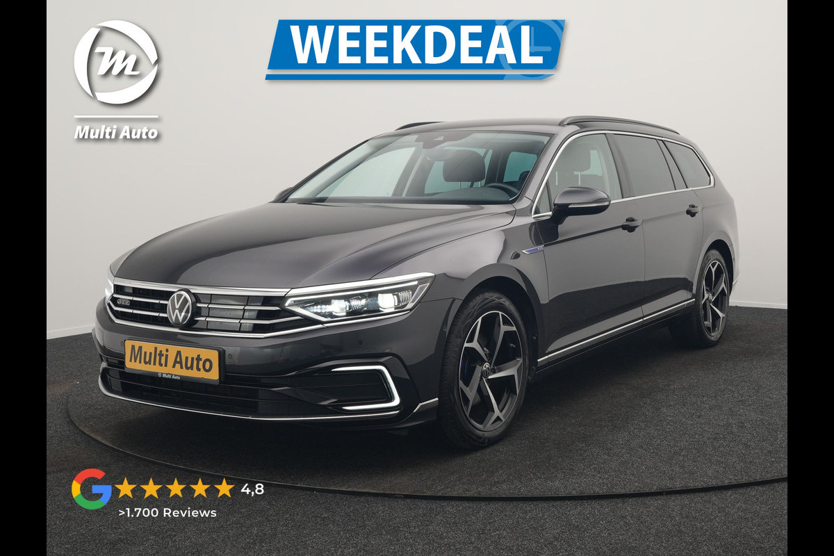 Volkswagen Passat Variant 1.4 TSI GTE Business PHEV 218pk | Elektrische achterklep | Trekhaak Af Fabriek | Adaptive Cruise | Camera | Sportstoelen Massage & Memory | Keyless | Apple Carplay | Blis | Stoelverwarming | Navigatie | DAB | Plug In Hybrid |
