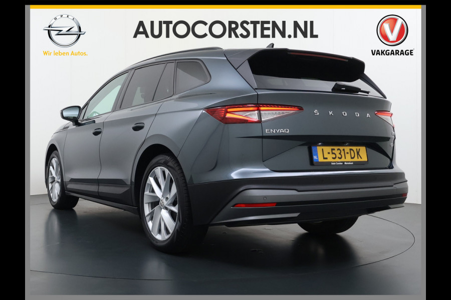 Škoda ENYAQ iV 60 First Edition SOH 92% Adap.Cruise Camera Elek.Stoel+Memory Stoel+Stuurverwarming 3-Zone Ecc Apple Carplay Android Auto Pdc P-Assist Privacy Glas Lmv Led-Matrix Isofix Keyless advanced Bleutooth Rijstrooksensor 1e Eigenaar Dealeronderhouden Origineel Nederlandse Auto