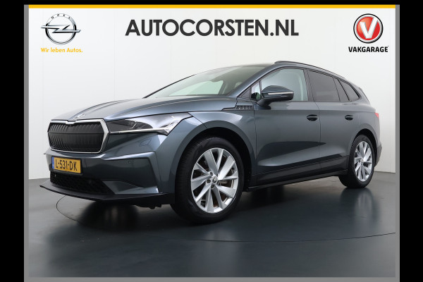 Škoda ENYAQ iV 60 First Edition SOH 92% Adap.Cruise Camera Elek.Stoel+Memory Stoel+Stuurverwarming 3-Zone Ecc Apple Carplay Android Auto Pdc P-Assist Privacy Glas Lmv Led-Matrix Isofix Keyless advanced Bleutooth Rijstrooksensor 1e Eigenaar Dealeronderhouden Origineel Nederlandse Auto