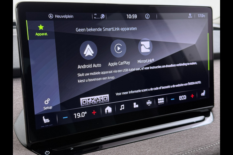 Škoda ENYAQ iV 60 First Edition SOH 92% Adap.Cruise Camera Elek.Stoel+Memory Stoel+Stuurverwarming 3-Zone Ecc Apple Carplay Android Auto Pdc P-Assist Privacy Glas Lmv Led-Matrix Isofix Keyless advanced Bleutooth Rijstrooksensor 1e Eigenaar Dealeronderhouden Origineel Nederlandse Auto