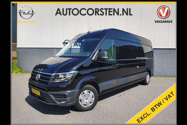 Volkswagen Crafter 35 2.0TDI 141PK Automaat L4H3 2X Schuifdeur Camera Apple Carplay Android Auto Cruise Control Navi Airco Pdc Betonplex Vloer Lat om Lat Betimmering Wandbeplating Euro 6 Origineel Nederlandse Bus